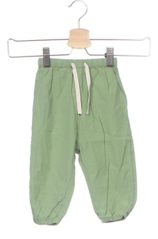 Dziecięce spodnie Polarn O. Pyret, Rozmiar 9-12m/ 74-80 cm, Kolor Zielony, Bawełna, Cena 89,56 zł