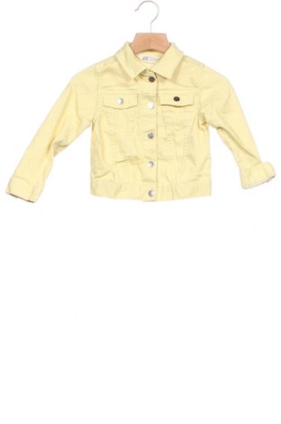 Παιδικό τζίν μπουφάν H&M, Μέγεθος 2-3y/ 98-104 εκ., Χρώμα Κίτρινο, 70% βαμβάκι, 28% πολυεστέρας, 2% ελαστάνη, Τιμή 20,78 €