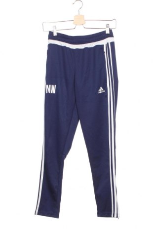 Kinder Sporthose Adidas, Größe 10-11y/ 146-152 cm, Farbe Blau, Polyester, Preis 16,70 €