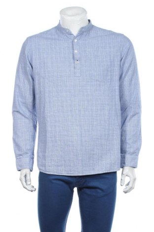 Ανδρική μπλούζα Premium By Jack & Jones, Μέγεθος L, Χρώμα Μπλέ, 78% βαμβάκι, 22% λινό, Τιμή 16,08 €