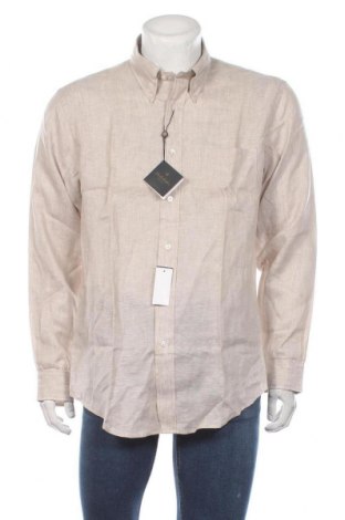 Pánská košile  Brooks Brothers, Velikost L, Barva Béžová, 100% len, Cena  2 019,00 Kč