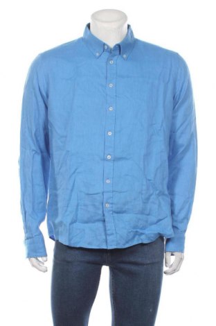 Мъжка риза Devred 1902, Размер XL, Цвят Син, Лен, Цена 53,30 лв.