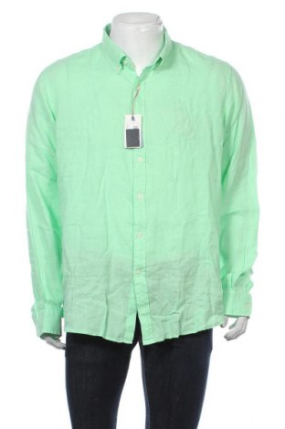 Мъжка риза El Ganso, Размер XL, Цвят Зелен, Лен, Цена 111,30 лв.