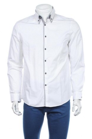Herrenhemd Next, Größe L, Farbe Weiß, Baumwolle, Preis 18,09 €