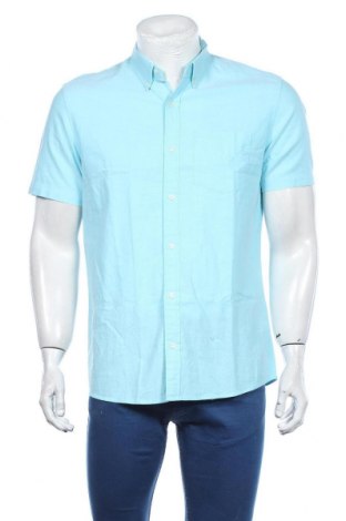 Herrenhemd Next, Größe M, Farbe Blau, Baumwolle, Preis 16,70 €
