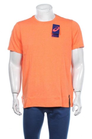 Мъжка тениска ASICS, Размер XL, Цвят Оранжев, 65% полиестер, 35% памук, Цена 48,30 лв.