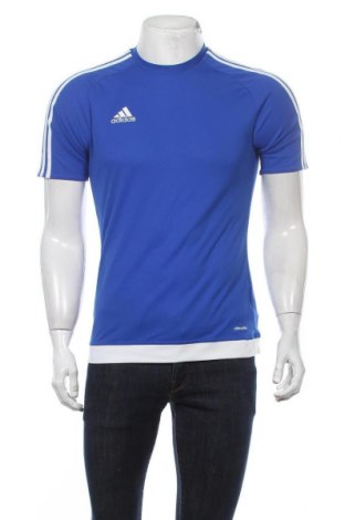 Herren T-Shirt Adidas, Größe S, Farbe Blau, Polyester, Preis 18,79 €