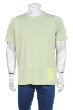 Męski T-shirt Adidas, Rozmiar L, Kolor Zielony, 76% poliester, 24% wiskoza, Cena 137,94 zł
