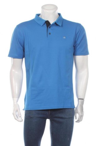 Herren T-Shirt Calvin Klein, Größe L, Farbe Blau, 52% Baumwolle, 45% Polyester, 3% Elastan, Preis 36,70 €