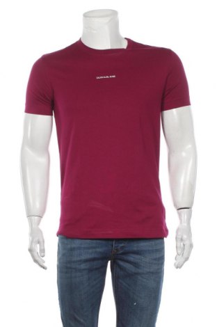 Pánské tričko  Calvin Klein Jeans, Velikost L, Barva Fialová, Bavlna, Cena  802,00 Kč