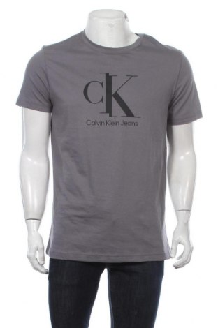 Męski T-shirt Calvin Klein Jeans, Rozmiar XL, Kolor Szary, Bawełna, Cena 157,93 zł