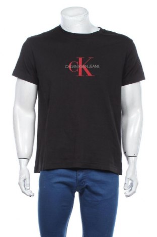 Męski T-shirt Calvin Klein Jeans, Rozmiar M, Kolor Czarny, Bawełna, Cena 157,93 zł