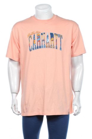 Tricou de bărbați Carhartt, Mărime L, Culoare Portocaliu, Bumbac, Preț 210,53 Lei