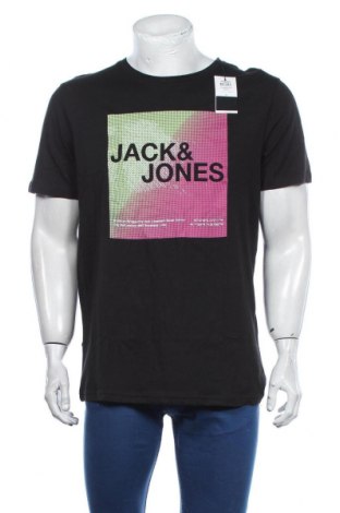 Ανδρικό t-shirt Core By Jack & Jones, Μέγεθος XL, Χρώμα Μαύρο, Βαμβάκι, Τιμή 15,16 €