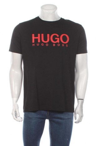 Tricou de bărbați Hugo Boss, Mărime L, Culoare Negru, 97% bumbac, 3% elastan, Preț 389,14 Lei