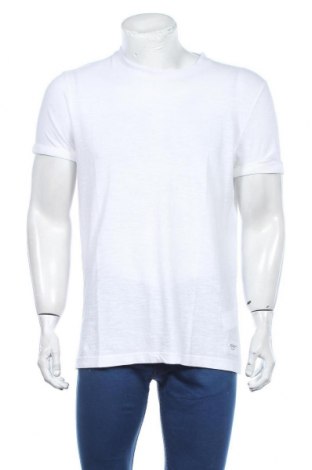 Męski T-shirt Joop!, Rozmiar L, Kolor Biały, 75% bawełna, 25% len, Cena 297,86 zł