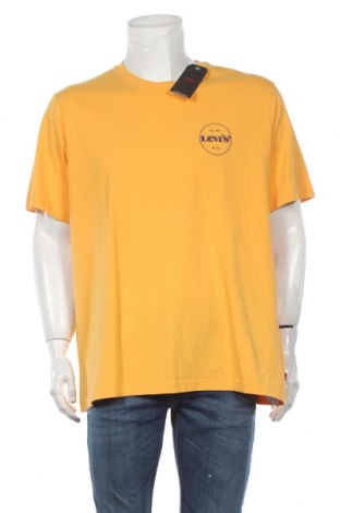 Мъжка тениска Levi's, Размер XL, Цвят Жълт, Памук, Цена 51,75 лв.