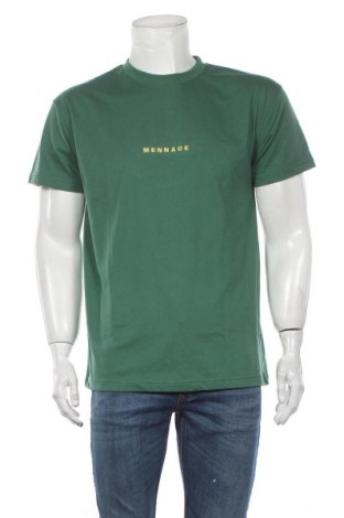 Мъжка тениска Mennace, Размер L, Цвят Зелен, 50% памук, 50% полиестер, Цена 25,35 лв.