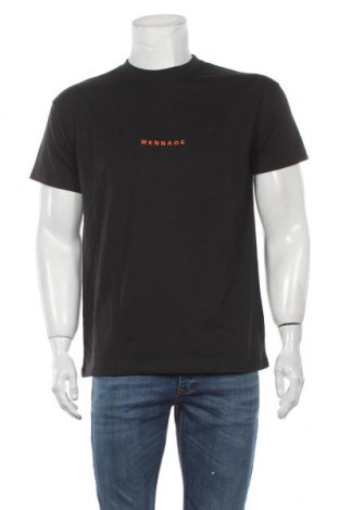 Мъжка тениска Mennace, Размер L, Цвят Черен, 50% памук, 50% полиестер, Цена 25,35 лв.