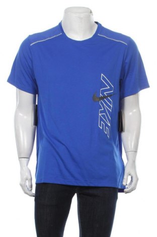 Pánské tričko  Nike, Velikost L, Barva Modrá, 85% polyester, 15% bavlna, Cena  700,00 Kč