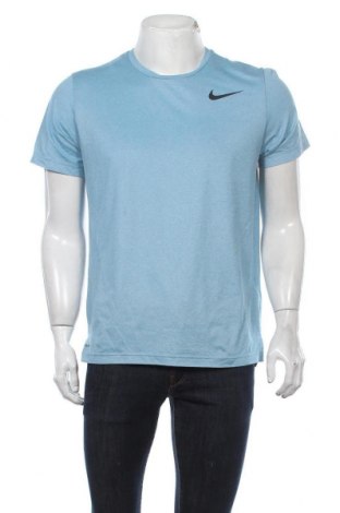 Tricou de bărbați Nike, Mărime M, Culoare Albastru, 93% poliester, 7% elastan, Preț 119,37 Lei