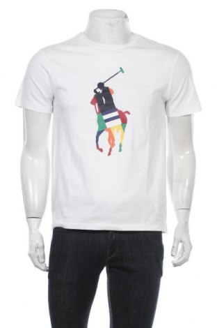 Tricou de bărbați Polo By Ralph Lauren, Mărime M, Culoare Alb, Bumbac, Preț 389,14 Lei