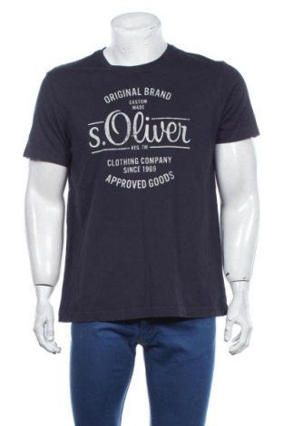 Ανδρικό t-shirt S.Oliver, Μέγεθος L, Χρώμα Μπλέ, Τιμή 14,85 €