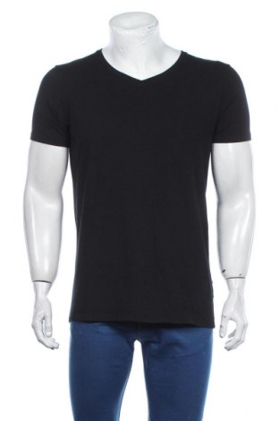 Мъжка тениска Scotch & Soda, Размер M, Цвят Черен, 95% памук, 5% еластан, Цена 62,30 лв.