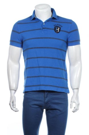 Мъжка тениска Tommy Hilfiger, Размер S, Цвят Син, Памук, Цена 46,00 лв.