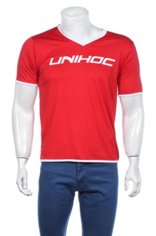Herren T-Shirt Unihoc, Größe M, Farbe Rot, Polyester, Preis 16,01 €
