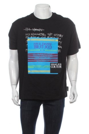 Herren T-Shirt Versace Jeans, Größe M, Farbe Schwarz, Baumwolle, Preis 106,81 €