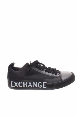 Ανδρικά παπούτσια Armani Exchange, Μέγεθος 43, Χρώμα Μαύρο, Κλωστοϋφαντουργικά προϊόντα, δερματίνη, Τιμή 97,06 €