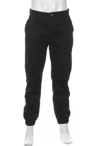 Мъжки панталон Dan Fox X About You, Размер M, Цвят Черен, 98% памук, 2% еластан, Цена 37,62 лв.