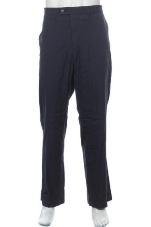 Męskie spodnie Haggar, Rozmiar XL, Kolor Niebieski, 66% poliester, 32% wiskoza, 2% elastyna, Cena 106,35 zł