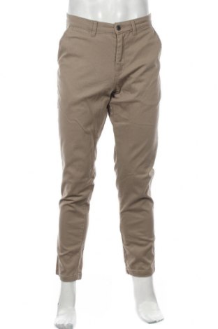 Męskie spodnie Jack & Jones, Rozmiar L, Kolor Beżowy, 98% bawełna, 2% elastyna, Cena 107,74 zł