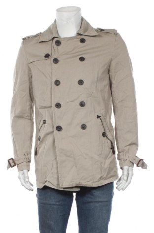 Pánsky prechodný kabát  Zara Man, Veľkosť L, Farba Béžová, Bavlna, Cena  28,01 €