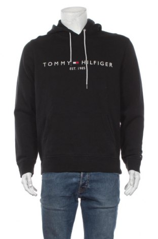 Pánská mikina  Tommy Hilfiger, Velikost L, Barva Černá, 64% bavlna, 36% polyester, Cena  2 018,00 Kč