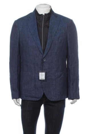 Ανδρικό σακάκι Fay, Μέγεθος XL, Χρώμα Μπλέ, Λινό, Τιμή 715,98 €
