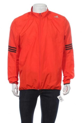 Ανδρική αθλητική ζακέτα Adidas, Μέγεθος L, Χρώμα Πορτοκαλί, Πολυεστέρας, Τιμή 25,92 €