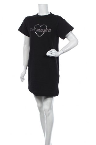 Kleid Love Moschino, Größe XS, Farbe Schwarz, 95% Baumwolle, 5% Elastan, Preis 184,78 €