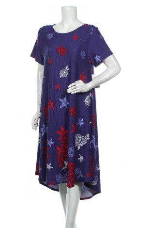 Kleid LulaRoe, Größe XL, Farbe Blau, 95% Polyester, 5% Elastan, Preis 31,31 €