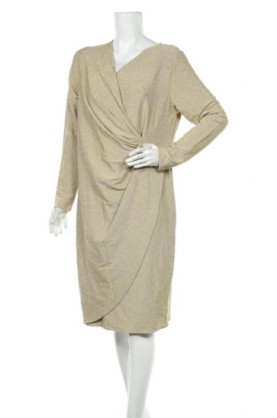 Sukienka Numph, Rozmiar XL, Kolor Złocisty, 74% wiskoza, 21% metalowe nici, 5% elastyna, Cena 466,99 zł