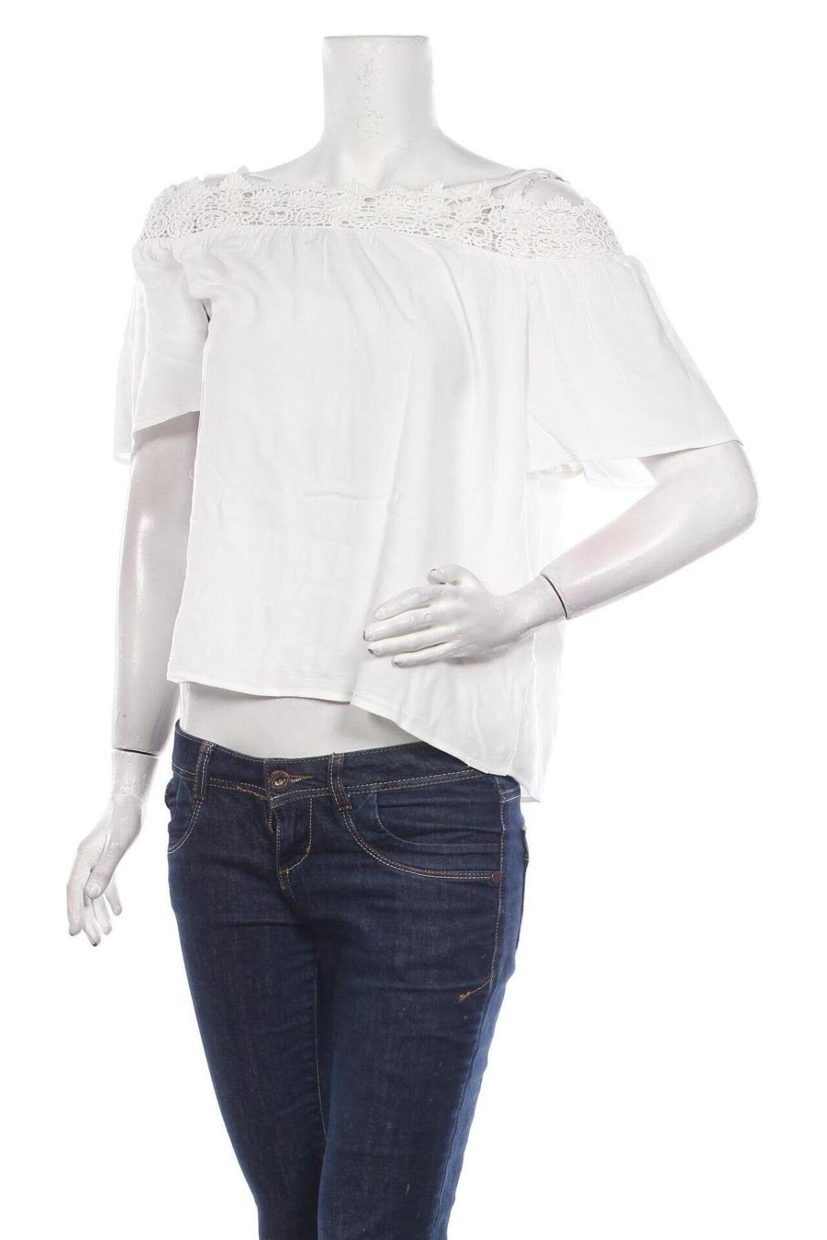 Damen Shirt Q/S by S.Oliver, Größe S, Farbe Weiß, Preis 18,09 €