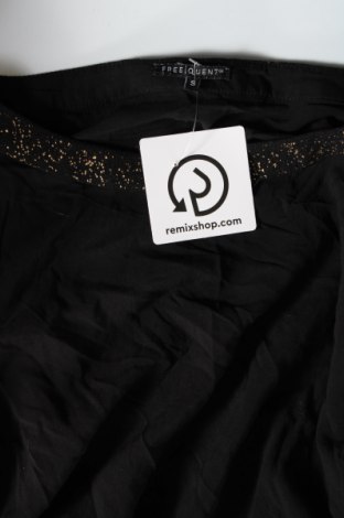 Γυναικεία μπλούζα Free Quent, Μέγεθος S, Χρώμα Μαύρο, Τιμή 11,25 €
