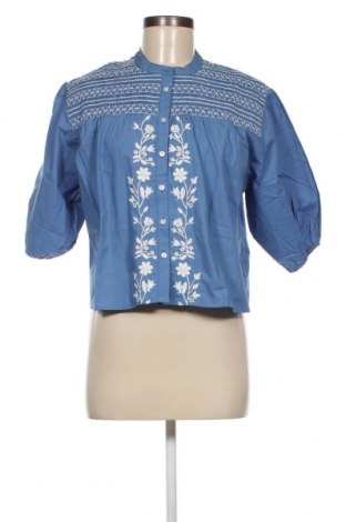 Γυναικείο πουκάμισο Springfield, Μέγεθος M, Χρώμα Μπλέ, Τιμή 35,05 €