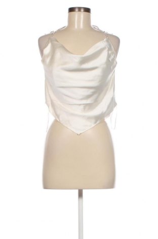 Damska koszulka na ramiączkach Gina Tricot, Rozmiar L, Kolor Biały, Cena 24,47 zł
