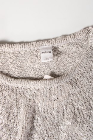 Дамски пуловер Zebra, Размер XS, Цвят Сив, Цена 29,00 лв.