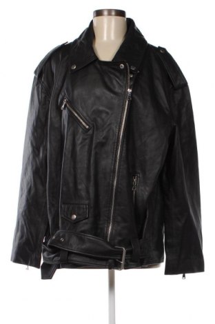 Γυναικείο δερμάτινο μπουφάν ASOS, Μέγεθος XXL, Χρώμα Μαύρο, Τιμή 157,73 €