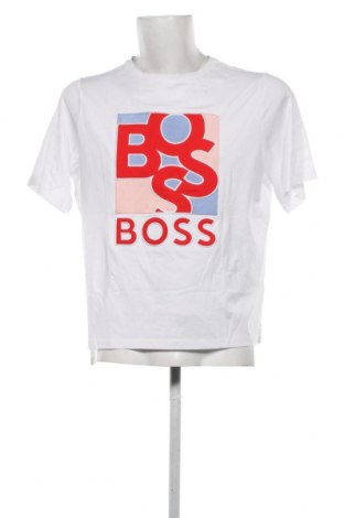 Мъжка тениска BOSS, Размер M, Цвят Бял, Цена 105,00 лв.