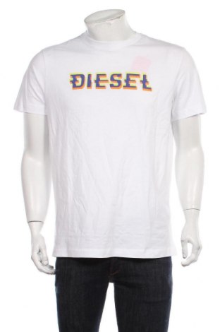 Herren T-Shirt Diesel, Größe L, Farbe Weiß, Preis 81,96 €
